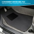 thumbnail image 2 of BDK Premium 4 Piece Set of Carpet Car Floor Mats with Vinyl Safety Heel Pad for Car, Truck, SUV, Coupe Sedan, Black (MT-100-BK) Pack of 1, 2 of 8