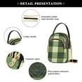 thumbnail image 4 of joogoo Women Checkered Grid-a2 Chain Crossbody Bags Shoulder Handbag Phone Purse, 4 of 5