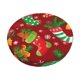 thumbnail image 1 of Disketp X-mas and New Year Funda Redonda para Taburete, Funda de Cojín para Silla de Bar Suave y Elástica-13 inch, 1 of 7