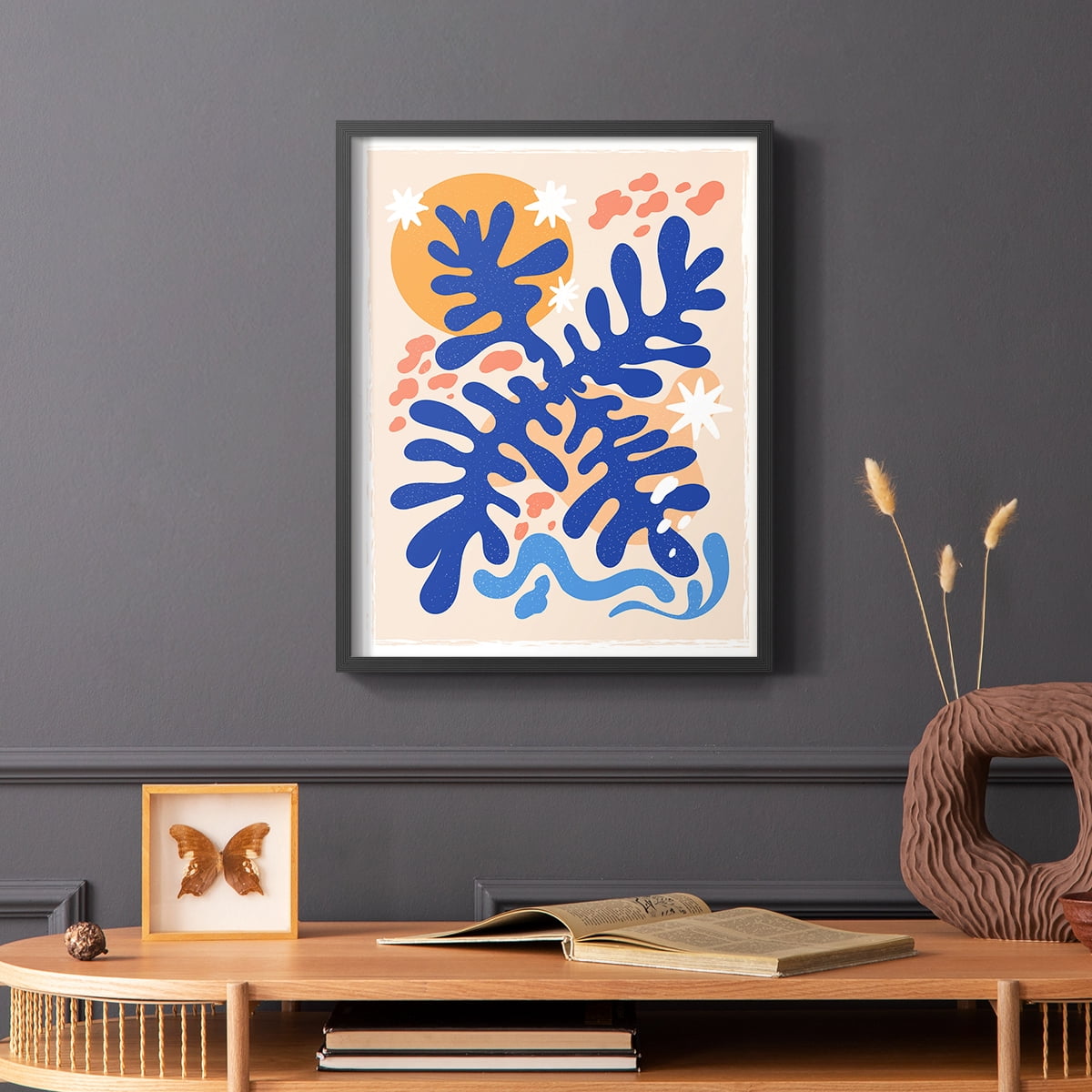 Matisse CCCLXVI in Black Solid Wood 11 x 14 Framed Print