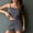 Gray, variant on Women's Pajama Set Soft Comfy Ribbed Cami Top Shorts Set Sleepwear Spaghetti Strap Lounge PJ Set Nightwear