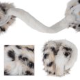 thumbnail image 3 of Ofertas Únicas 1 Pc Orejeras Plegables de Leopardo Beige de Poliéster de Forro Polar, 3 of 5