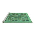 thumbnail image 2 of Ahgly Company Machine Washable Indoor Rectangle Abstract Turquoise Blue Modern Area Rugs, 2' x 3', 2 of 4