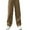 Brown, variant on Women's Pants Casual Plain Straight Leg Brown XS (2)