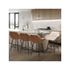 thumbnail image 3 of 26-pulgada counter height bar stools set of 2 - 360° swivel forrado sillas con backs y armrests para kitchen island, home bar, y pubs, 3 of 5