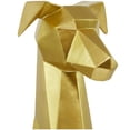 thumbnail image 5 of 9" x 30" Gold Polyresin Cubist Dog Sculpture, by DecMode, 5 of 12