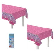 Barbie Pink Party Supplies Decoration Bundle Includes Plastic Table Covers - 2 Pack