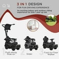 thumbnail image 4 of Aosom Push Car for Toddler, 3-in-1 Licensed G350 Toddler Car Stroller Sliding Car,  Baby Walker Foot to Floor Slider with Horn, Steering, Foot Rest, Seat Storage, Safe Design, Black, 4 of 9