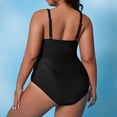 thumbnail image 7 of Sngxgn Women Swimsuits Ruffle Tummy Control Bathing Suit(Black,XXL), 7 of 7