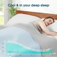thumbnail image 3 of Cooling Comforter Twin Size Cool-Touch Design on Both Sides Soft Breathable,Lightweight Cool Blanket for Hot Sleepers and Night Sweats（ Blue 68" x90” ）, 3 of 6