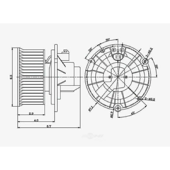 HVAC Blower Motor