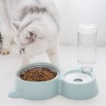 thumbnail image 2 of Labymos Cat Dog Feeder Water Food Bowl Set Dogs Cats Stainless Steel Automatic Water Dispenser, 2 of 8