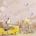 thumbnail image 6 of XD4-2 Sheets Bubble Wall Decals, Colorful Bubbles Wall Stickers Cutouts Ocean Bubble Wall Stickers Under The Sea Birthday Party Decorations for Kids Room Bathroom Wall Mermaid Theme*04, 6 of 7