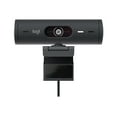 thumbnail image 2 of Logitech Brio 505 Full HD Webcam with Auto Light Correction, Auto-Framing, Show Mode, Dual Noise Reduction Mics, Privacy Shutter, Works with Microsoft Teams, Zoom, Google Meet, 2 of 15