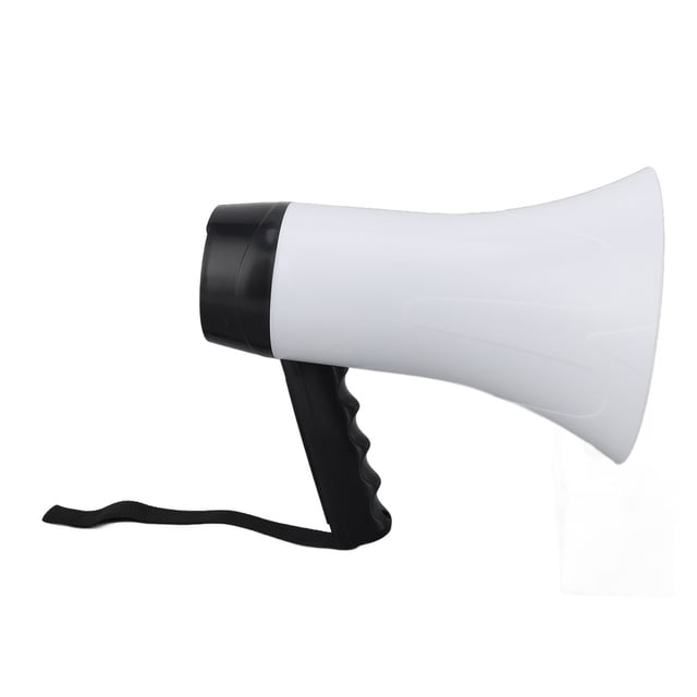 Portable Bullhorn, 30W Megaphone Speaker 5V 500M Transmission Distance for Baseball