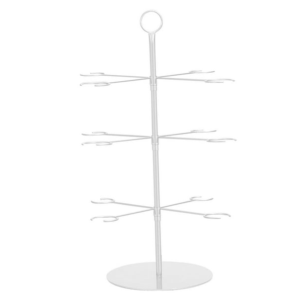 Estante para botellas de vino tinto, multiusos, para decoración de copas de vino. Blanco