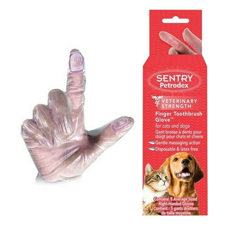 Dog & Cat Dental Oral Hygiene Clean Pets Teeth Finger Toothbrush Gloves 5