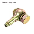 thumbnail image 3 of Uxcell 8mm Barb M8x1 Male Thread Hose Pipe Fitting Elbow Carbon Steel Adapter 2 Pack, 3 of 5