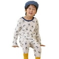 thumbnail image 4 of Pajamas Girls Graphic Pajamas Crewneck Long Sleeve Soft Loungewear Girls Winter Pajamas 10-11 Years, 4 of 5