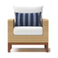 thumbnail image 4 of RST Brands Mili 2 Piece Aluminum/Wicker Outdoor Club Chairs - Centered Ink/White, 4 of 7