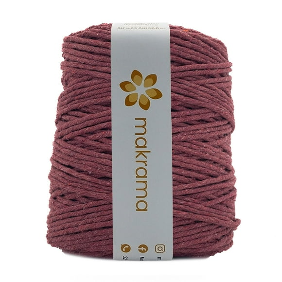Hilaza Algodón Makrama 3mm 1kg Vino