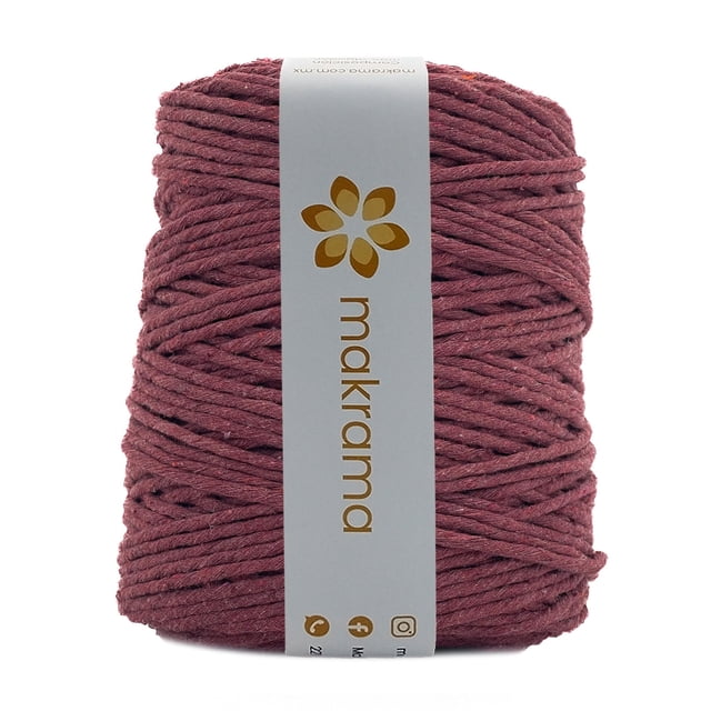 Hilaza Algodón Makrama 3mm 1kg Vino