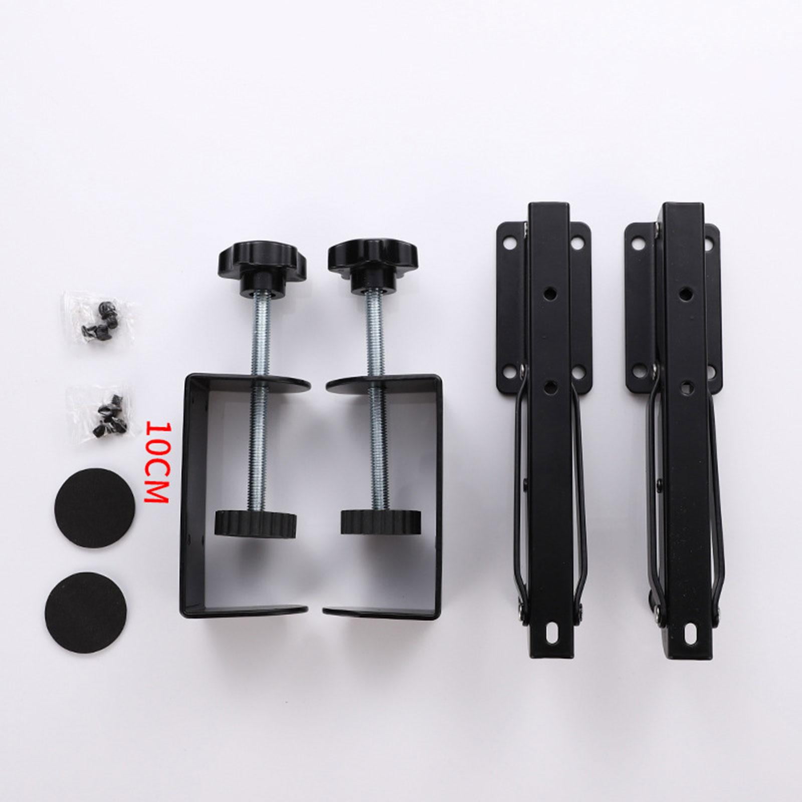 Rushawy Keyboard Tray Clamp Mount 0.5-9.5cm Adjustable Height Computer Drawer for Typing