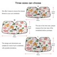 thumbnail image 5 of Gingerbread Men Holly Leaves Car Windshield Sun Shade Foldable Car Front Window Visor Heat and UV Protection 53x23.5, 5 of 8