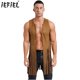 thumbnail image 2 of Camiseta sin mangas de ante holgada con frente abierto para hombre, chaleco vaquero occidental, chaleco largo Hippy con flecos Vintage, disfraces, trajes de Cosplay de Halloween, 2 of 5