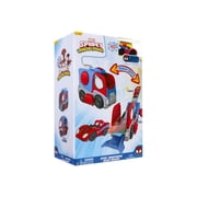 MARVEL Spidey and His Amazing Friends Transforming Hauler Raceway - 9 inch Vehicle and Trackset with Exclusive Amazing Metal