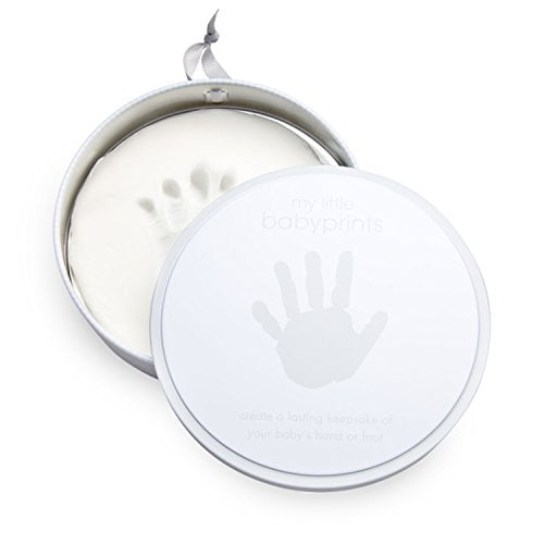 Pink A Perfect Baby Shower Gift Idea for Expecting Parents PearheadMy Little Babyprints Handprint or Footprint Keepsake Tin and Impression Material Kit 