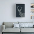 thumbnail image 4 of Trademark Fine Art Florent Bodart Stag Blue Canvas Wall Art, 4 of 4