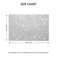 thumbnail image 3 of Rocae Silver Glitter Printed Heat Resistant Place Mats,Classic Hemstitch Cloth Fabric Placemats Imitation Linen Place Mat Table Mats 18x12 inch, 3 of 9