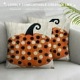 thumbnail image 3 of HENGT  Fall Polka Dot Pumpkin Throw Pillow Cover Seasonal Autumn Thanksgiving Pillowcases Harvest Decoration for Home Sofa Couch, 3 of 5