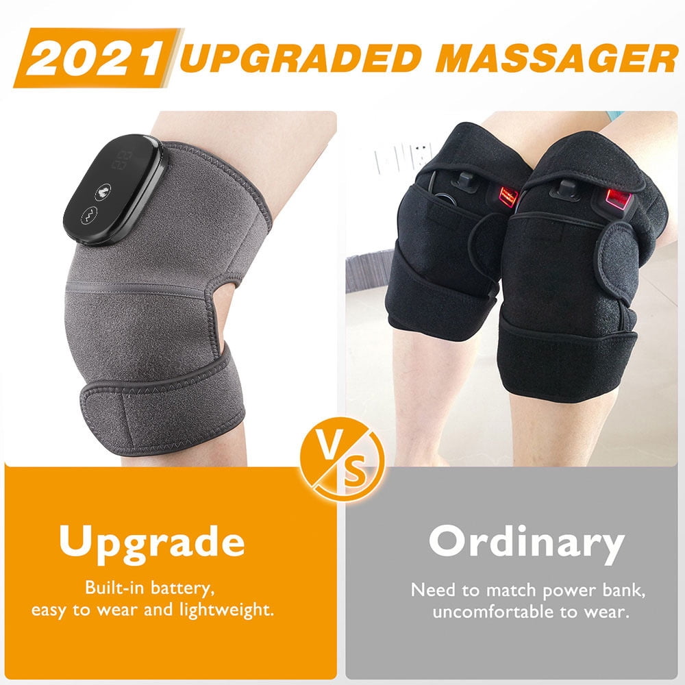 Electric Heating Therapy Knee Massager Shoulder Physiotherapy Leg Arthritis Elbow Joint Pain Relief Warm Knee Pad Brace Massage