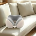 thumbnail image 4 of Memory Foam Neck Pillow For Travel Home Ergonomic Support Comfortable Polyester Sleeping Rest Relaxation, 4 of 4