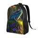 thumbnail image 2 of Disketp Cute Blue Frog Mochila Unisex de Apertura Lateral Completa, Mochila para Laptop para Escuela, Trabajo y Viajes, 2 of 8