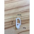 thumbnail image 2 of Paquete de 50 ganchos para cortinas, accesorios para cortinas de cama, anillo para colgar cortinas con gancho de riel de bolas, 2 of 5