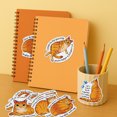 thumbnail image 6 of WIRESTER 48 Pcs Anxiety Sensory Stickers, Adhesive Calm Strips Textured Fidget Stickers for School & Office Supplies - Orange Tabby Cat Funny Playful Postures, 6 of 6