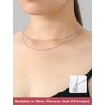 thumbnail image 3 of FOCALOOK Chain Necklace for Women Stainless Steel Silver Hypoallergenic Rolo Cable Replacement Chains for Pendant Jewelry Gift for Girlfriend 1.4MM 20", 3 of 7