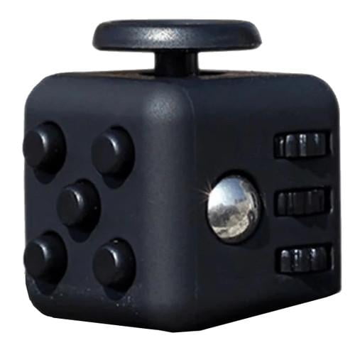 Cube anti-stress pour la motricité des mains, la concentration et le jouet  anti-stress, gadget anti-stress, gris (noir)