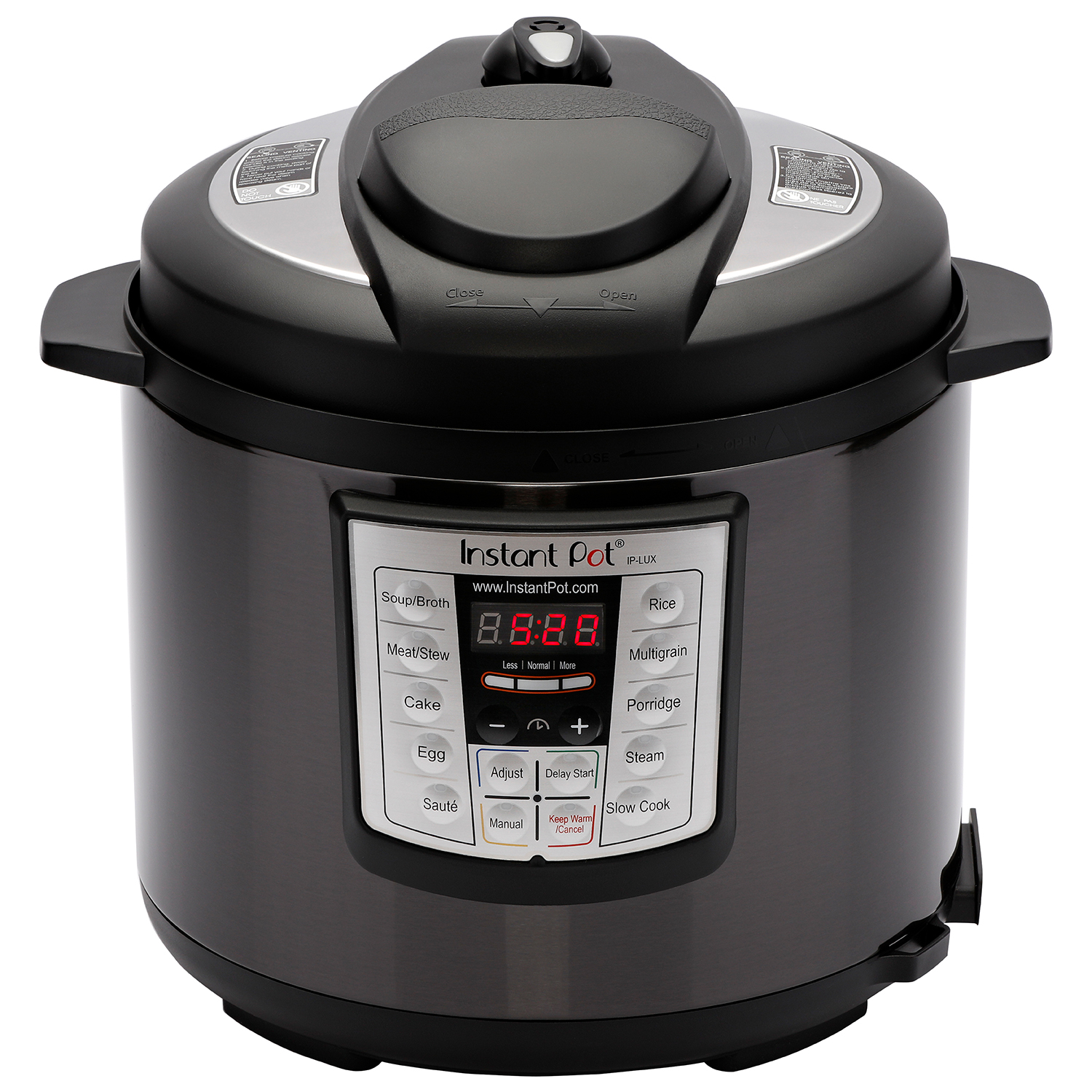 Instant Pot LUX60 Black Stainless Steel 6 Qt 6-in-1 Multi-Use Programmable Pressure Cooker