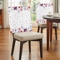 thumbnail image 4 of Red Blue Star 4th of July Chair Back Covers, Removable Chair Covers for Dining Chairs Set of 8, Washable Chairs Slipcovers Back Seat Protector for Wedding Party 19"x20", 4 of 9