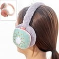 thumbnail image 4 of Orejeras mullidas para clima frío para mujer, diadema cálida para invierno, calentadores de orejas holgados y bonitos, 4 of 5