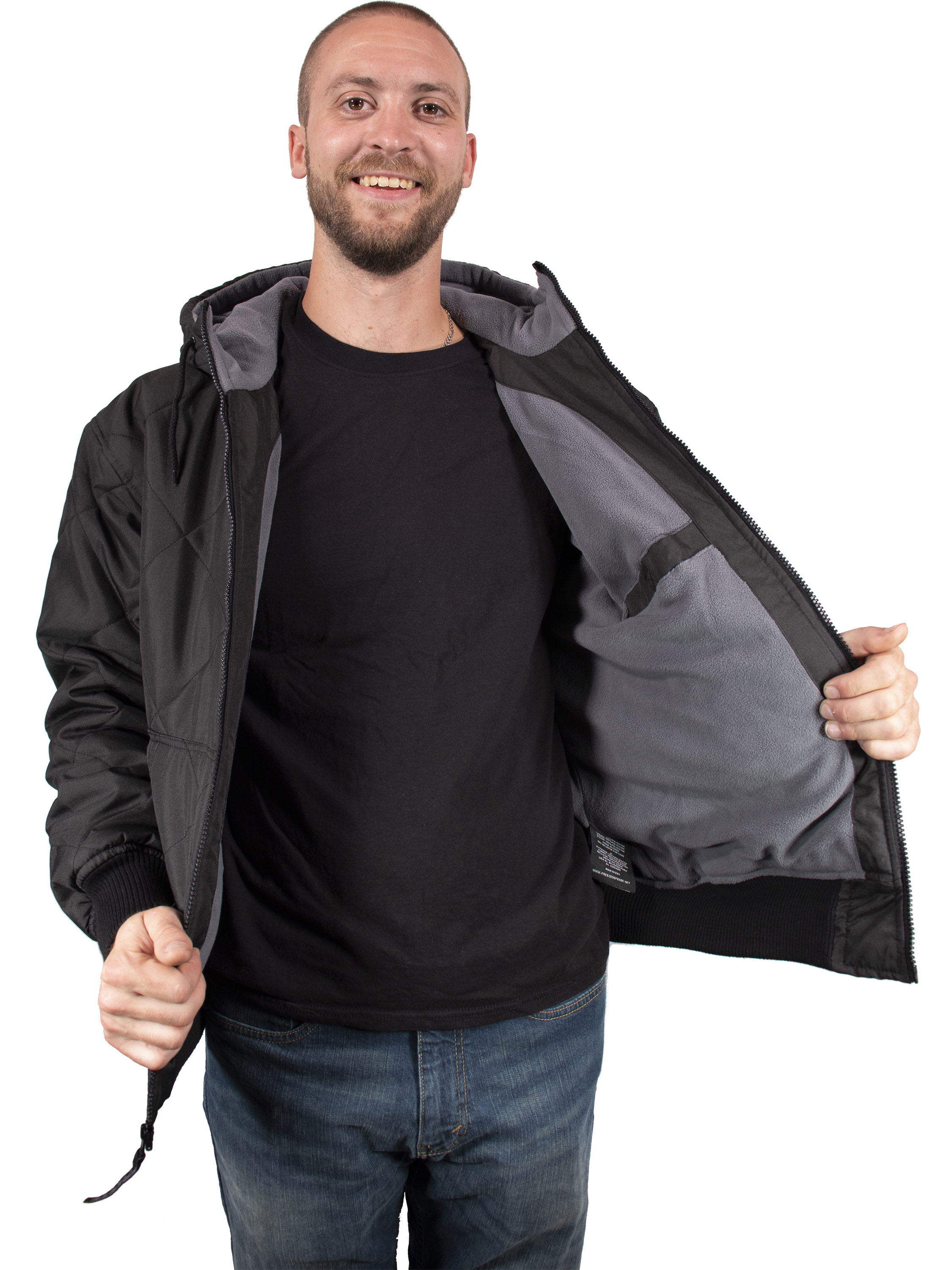 Freeze Defense Men's Big & Tall Quilted Winter Jacket photo 2