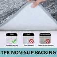 thumbnail image 4 of Bathroom Rug Mat, Extra Soft and Absorbent Microfiber Bath Rugs, Bath Mats for Bathroom Non Slip, Thick Durable Absorbent Bath Rugs, Machine Wash Dry for Bathtub and Shower Floor, 20x32 Grey, 4 of 8