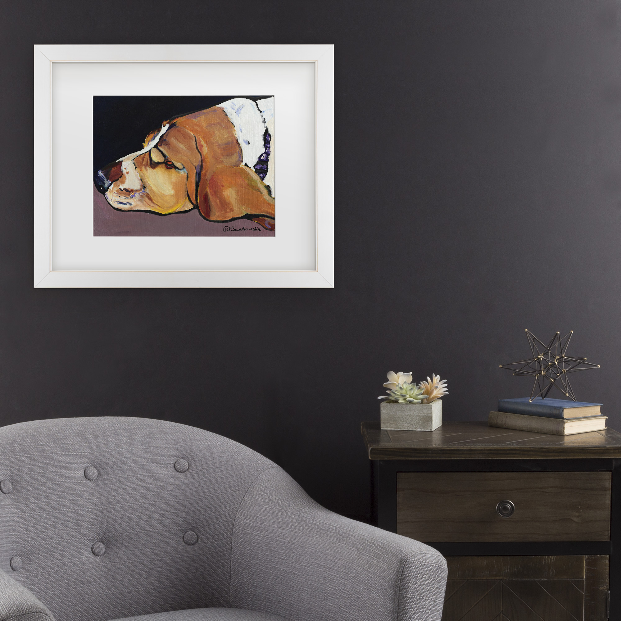 Trademark Fine Art 'Farley' Canvas Art by Pat Saunders-White