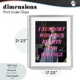 thumbnail image 3 of I Support Women's Rights & Wrongs Gray Framed Print Under Glass, design by Lil' Rue, 3 of 10