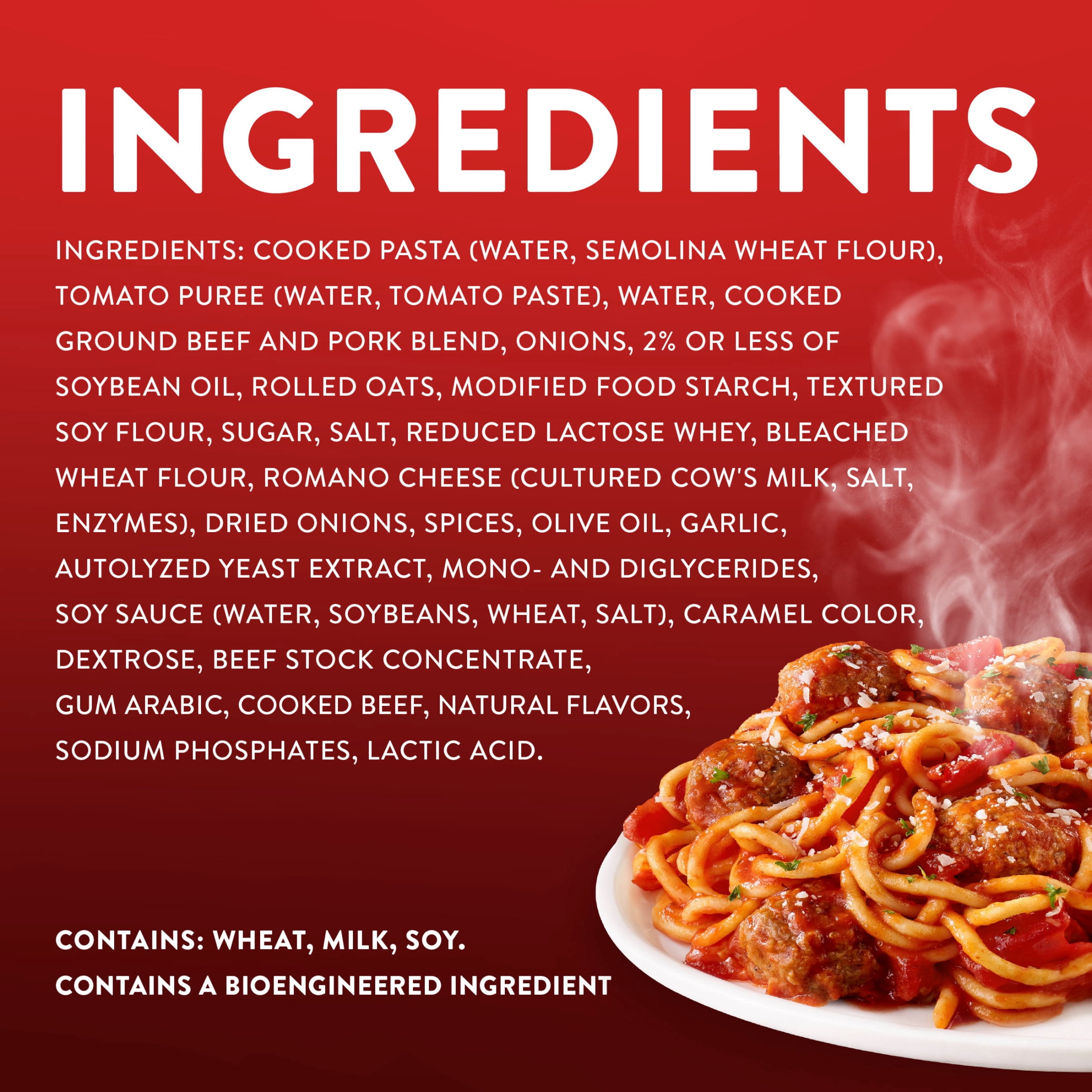 Stouffer's Spaghetti with Meatball, Single Serve, Frozen Entrees for One, Ready to Cook Easy Dinners, Protein Frozen Meals 12.625 oz