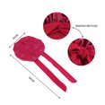thumbnail image 4 of Satin Bonnet Silk Bonnet Hair Bonnet (burgundy + sky blue + dark green) Jumbo Size for Sleepi, 4 of 5